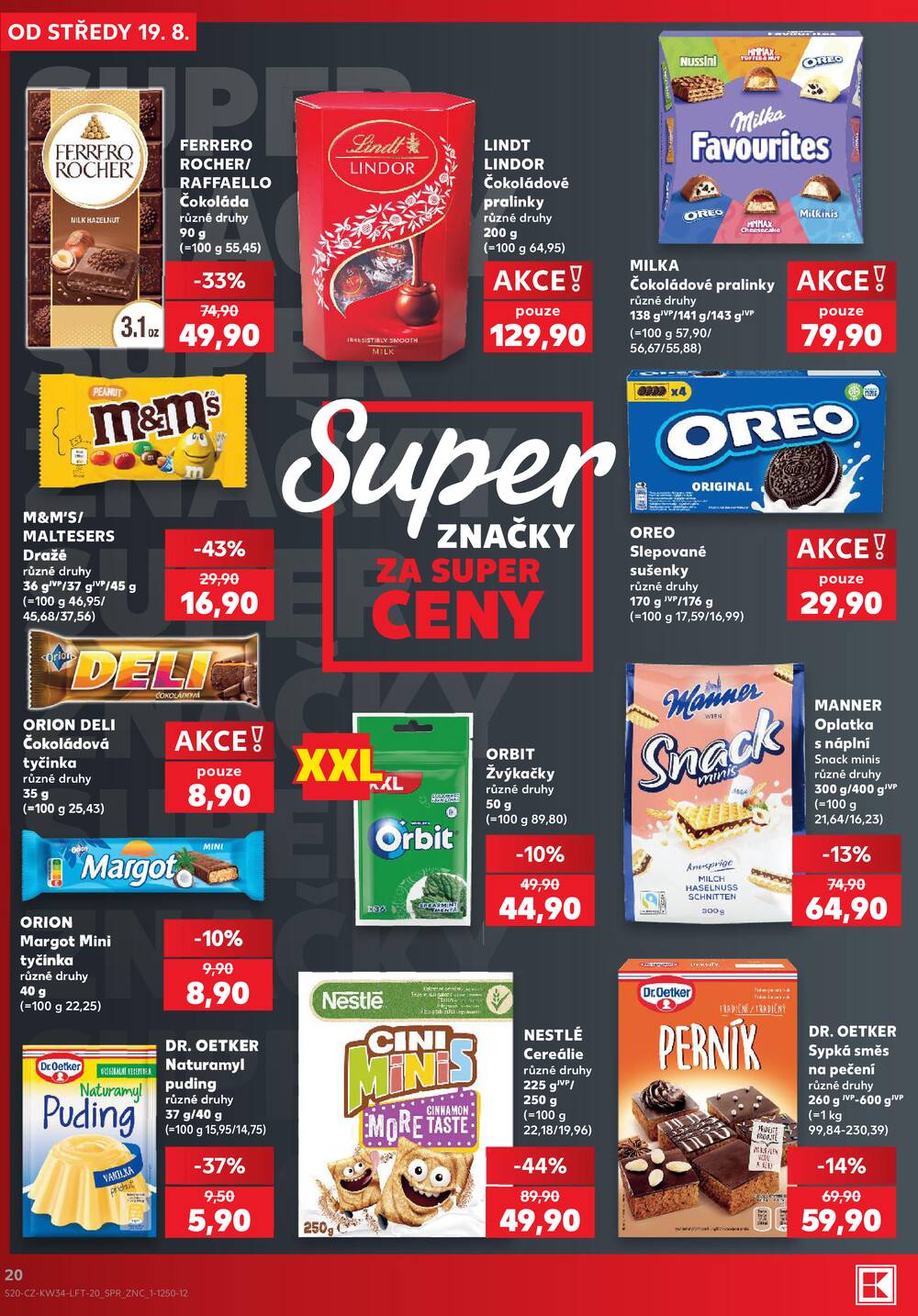Leták Kaufland - Kaufland 19.8. - 25.8. - Kaufland - Cheb - strana 20 Leták Kaufland - Kaufland 19.8. - 25.8. - Kaufland - Cheb - strana 20