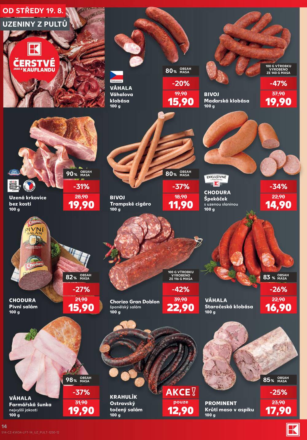 Leták Kaufland - Kaufland 19.8. - 25.8. - Kaufland - Pelhřimov - strana 14 Leták Kaufland - Kaufland 19.8. - 25.8. - Kaufland - Pelhřimov - strana 14