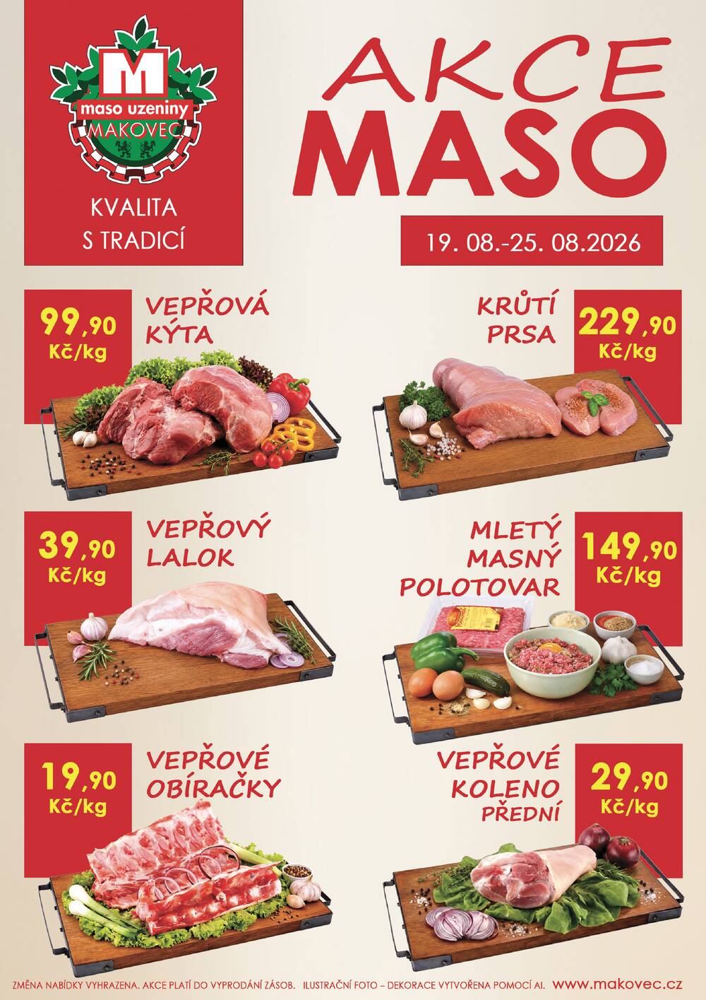 Leták MAKOVEC a.s. – maso uzeniny - Makovec 1.skupina od 19.8. do 25.8.2026 - strana 1 Leták MAKOVEC a.s. – maso uzeniny - Makovec 1.skupina od 19.8. do 25.8.2026 - strana 1