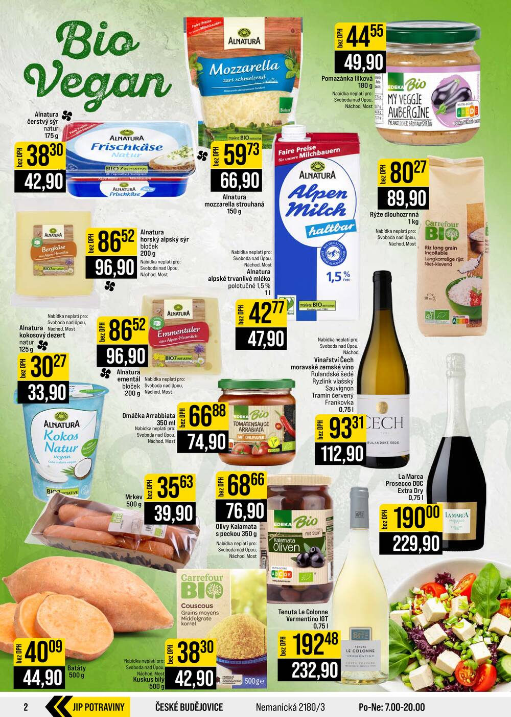 Leták JIP - JIP Cash & Carry České Budějovice, Most, Náchod, Polička, Sušice a Svoboda nad Úpou od 19.8. do 25.8.2026 - strana 2