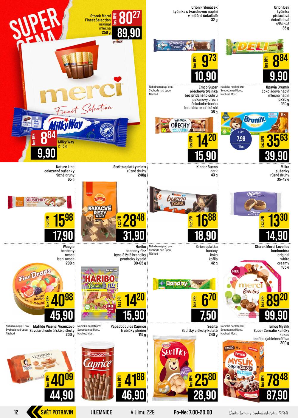 JIP Cash & Carry České Budějovice, Most, Náchod, Polička, Sušice a Svoboda nad Úpou od 19.8. do 25.8.2026