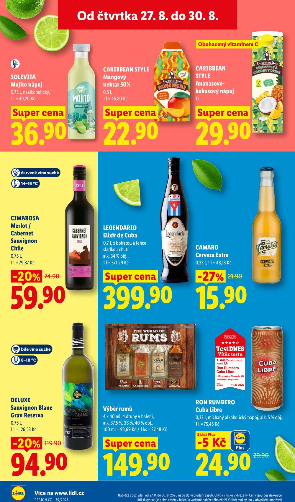 Lidl Čtvrtek od 27.8. do 30.8.2026
