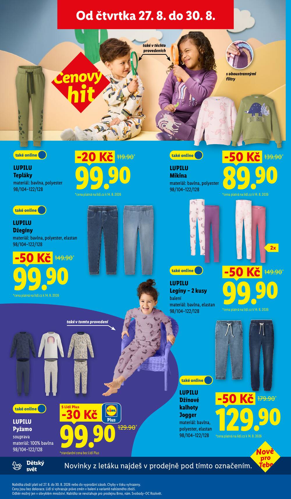 Lidl Čtvrtek od 27.8. do 30.8.2026