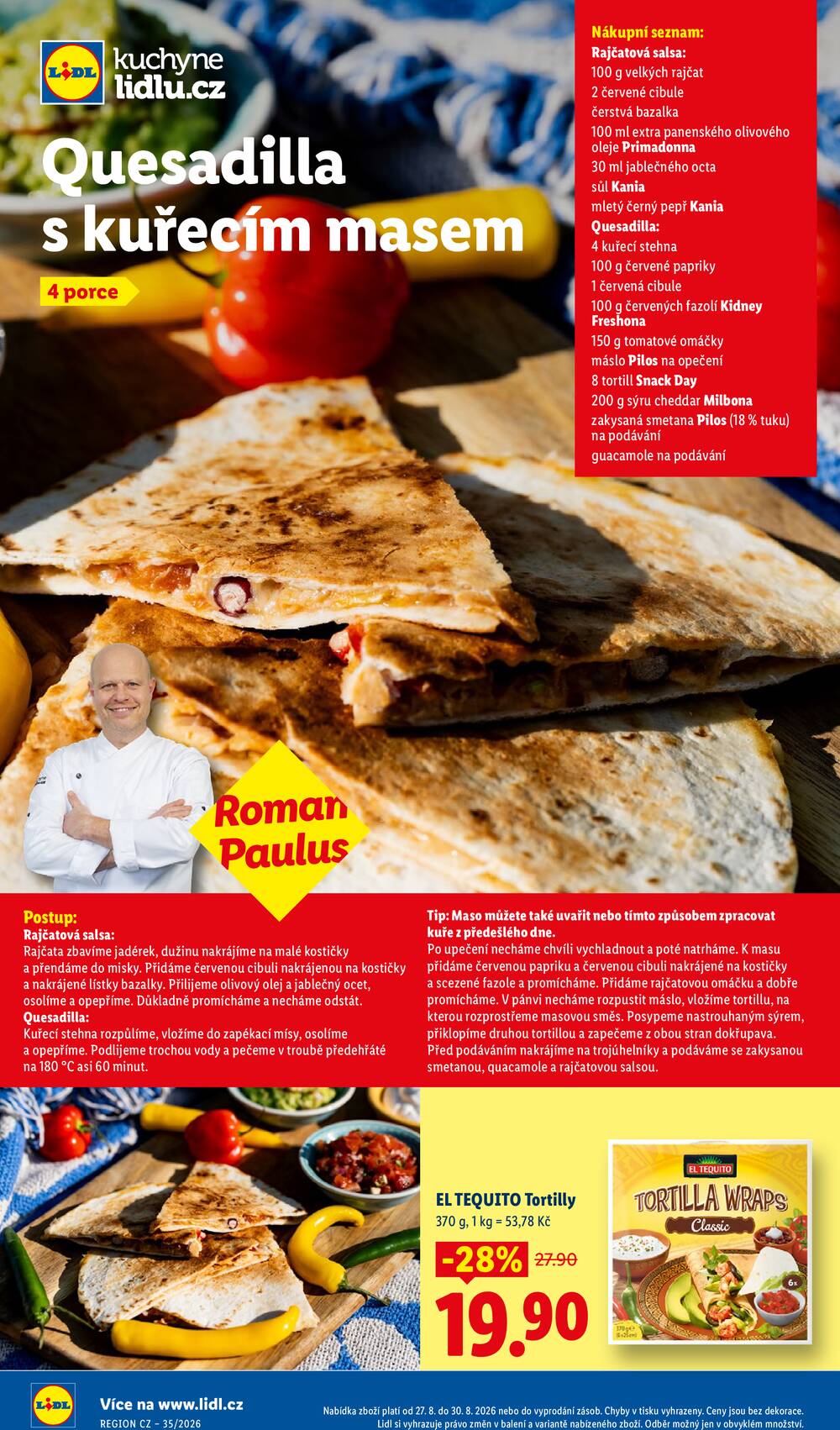 Lidl Čtvrtek od 27.8. do 30.8.2026