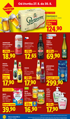 Lidl Čtvrtek od 27.8. do 30.8.2026