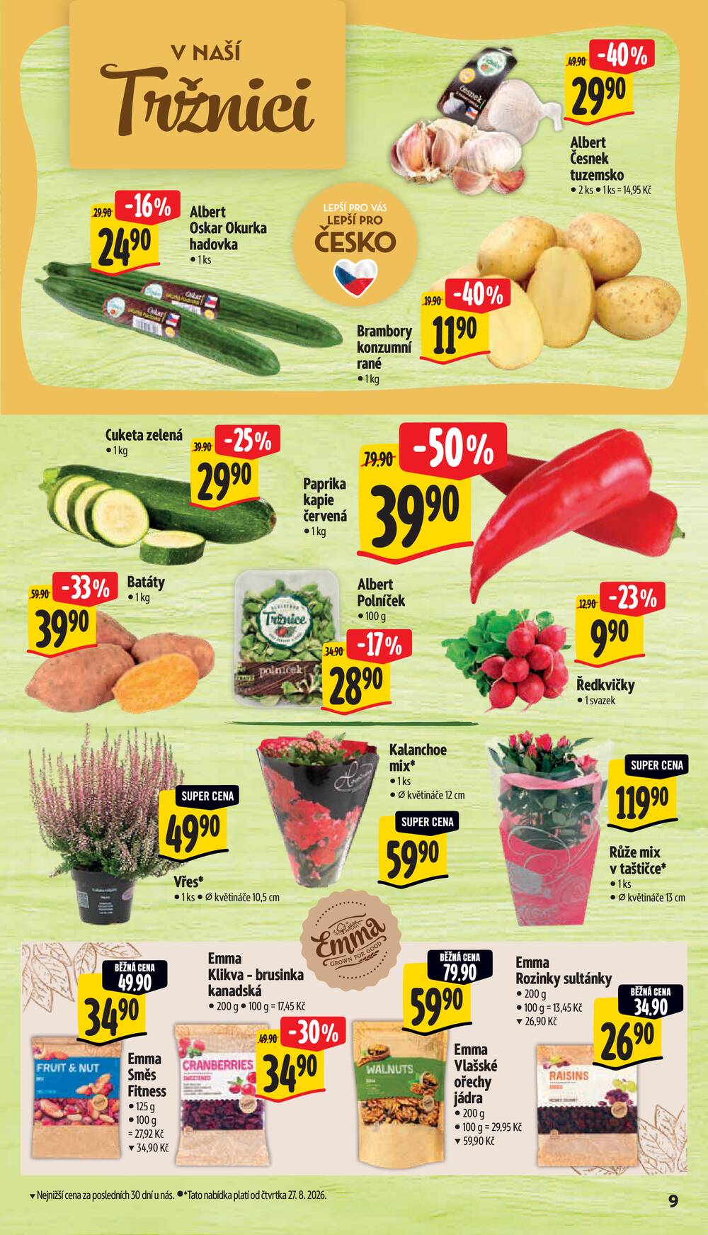 Albert Supermarket od 26.8. do 1.9.2026
