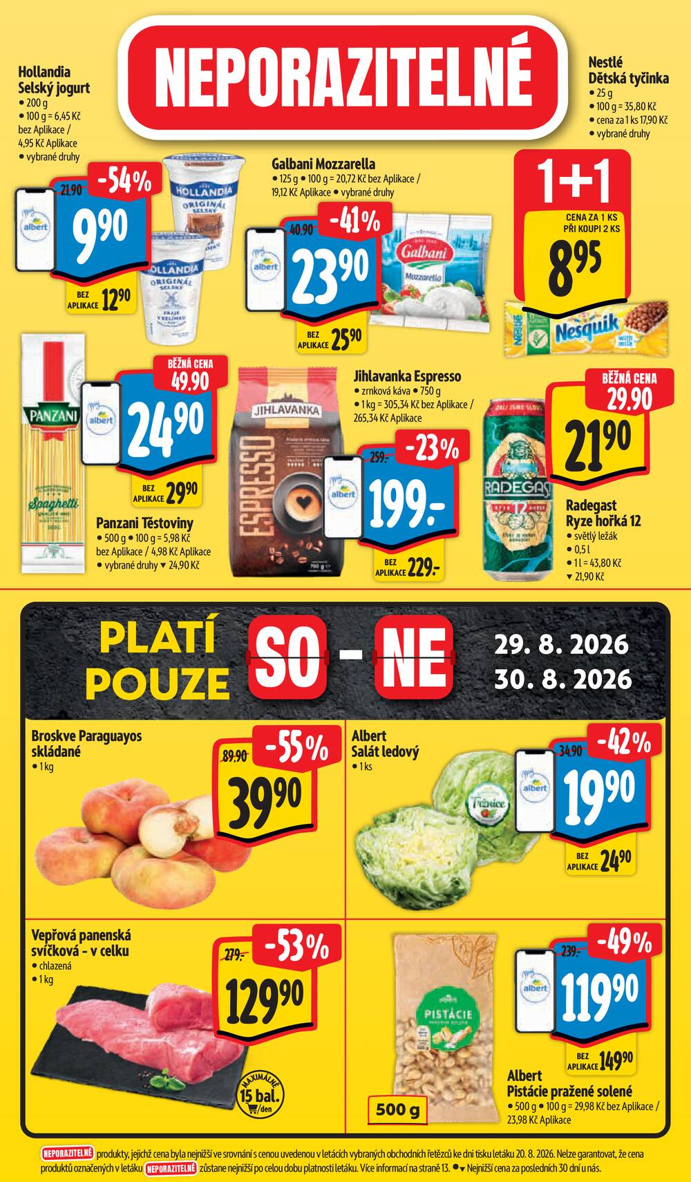 Leták Albert - Albert Supermarket od 26.8. do 1.9.2026 - strana 42 Leták Albert - Albert Supermarket od 26.8. do 1.9.2026 - strana 42