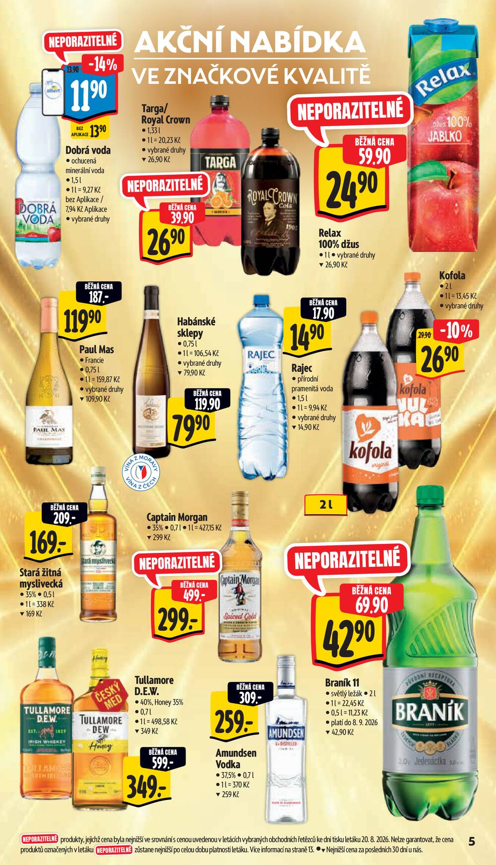 Albert Supermarket Jihomoravský od 26.8. do 1.9.2026