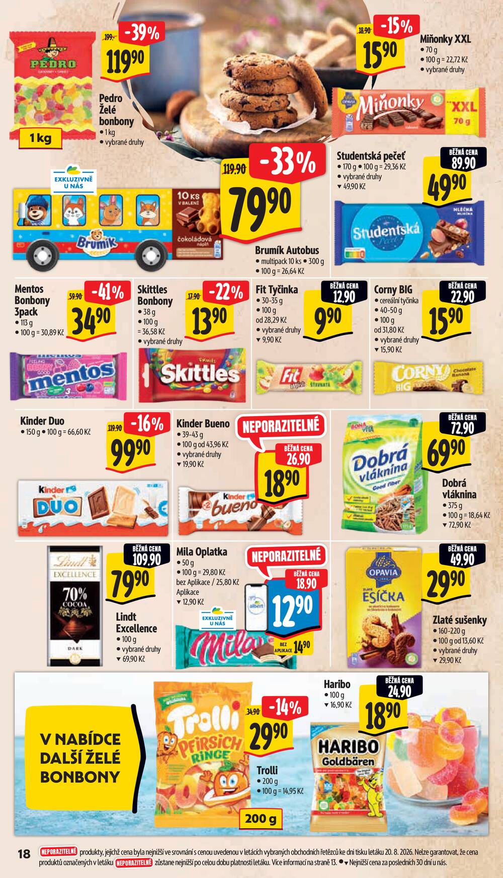 Albert Supermarket Jihomoravský od 26.8. do 1.9.2026