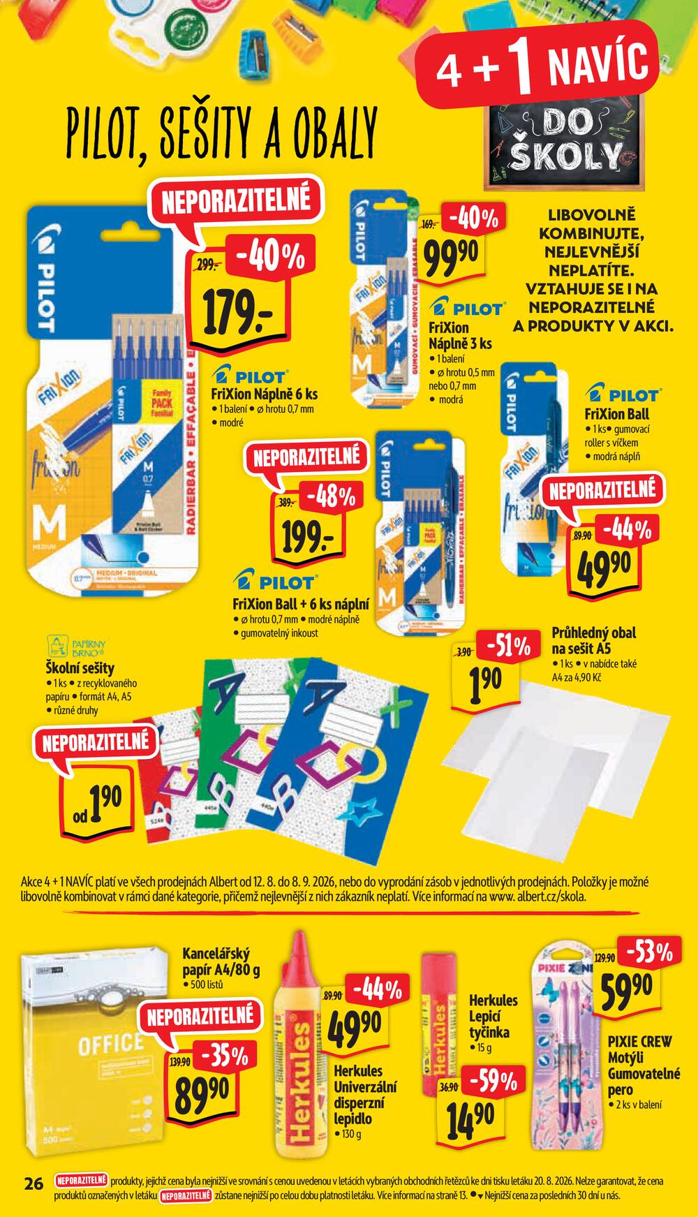 Albert Supermarket Jihomoravský od 26.8. do 1.9.2026