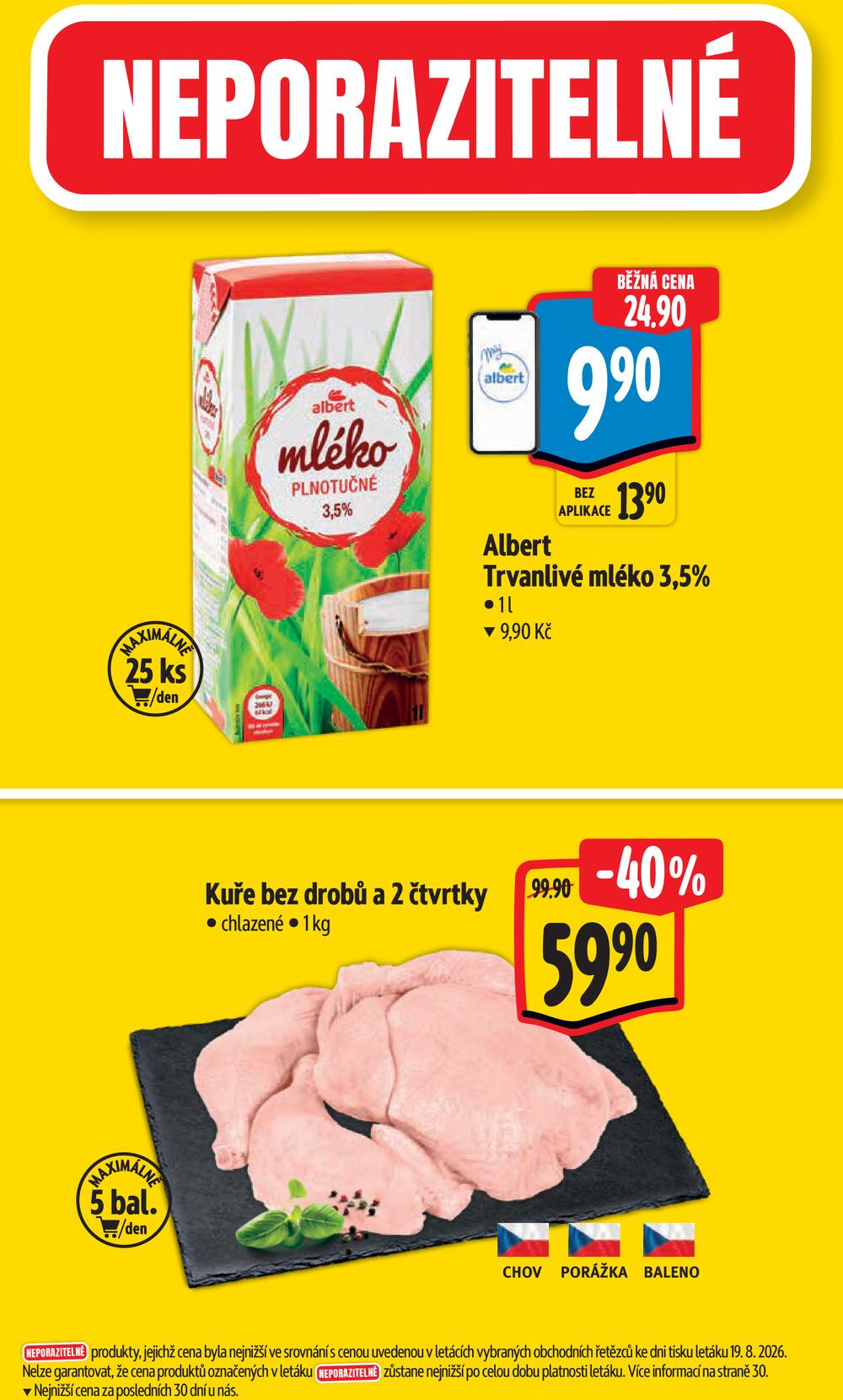 Leták Albert - Albert Hypermarket Jihomoravský od 26.8. do 1.9.2026 - strana 2 Leták Albert - Albert Hypermarket Jihomoravský od 26.8. do 1.9.2026 - strana 2