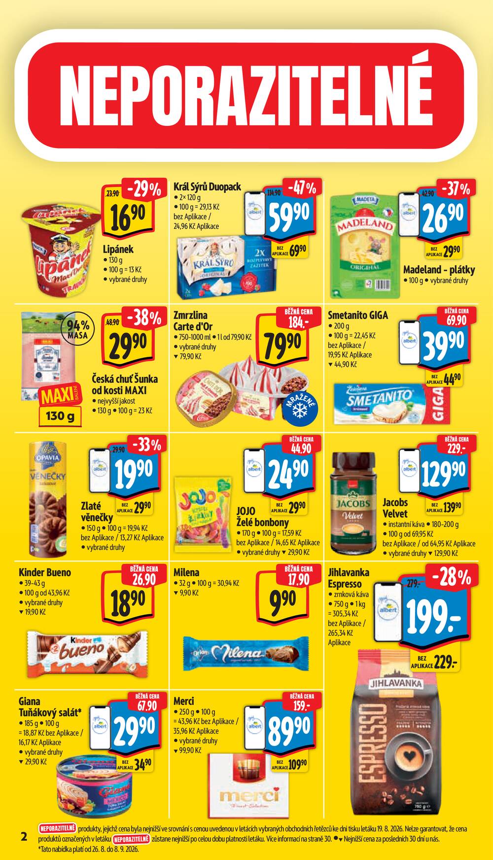 Leták Albert - Albert Hypermarket Jihomoravský od 26.8. do 1.9.2026 - strana 6 Leták Albert - Albert Hypermarket Jihomoravský od 26.8. do 1.9.2026 - strana 6