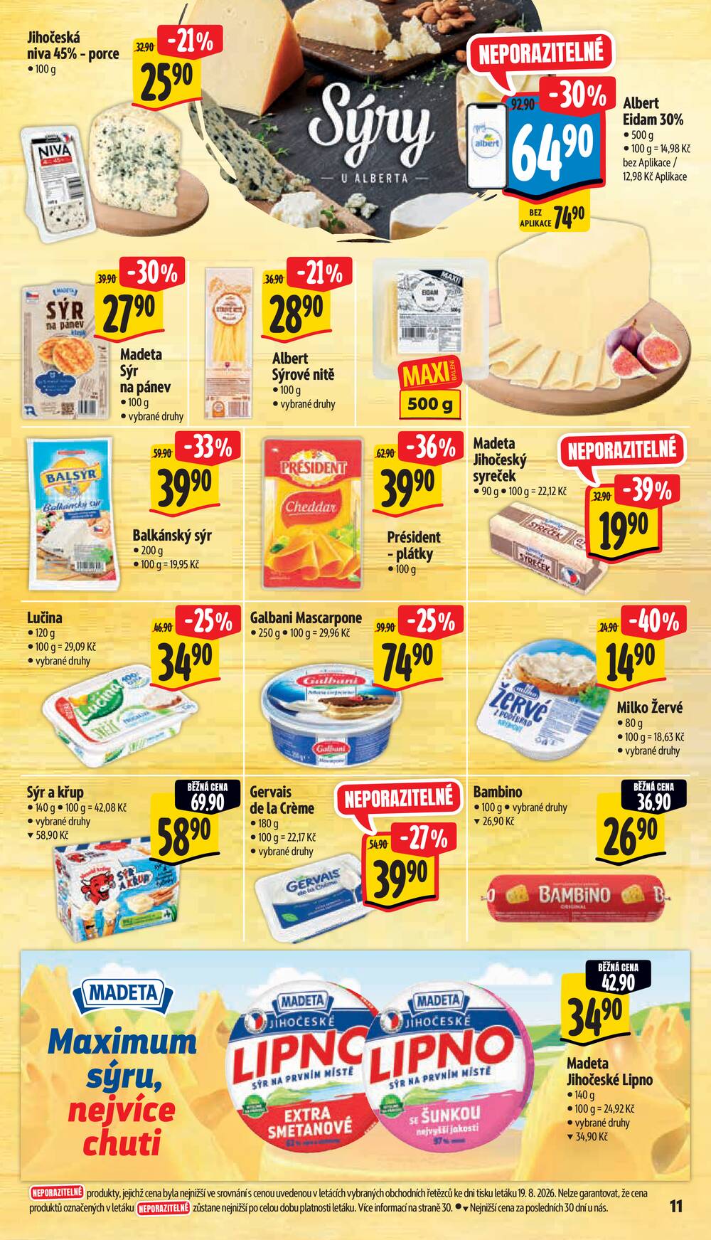 Leták Albert - Albert Hypermarket Jihomoravský od 26.8. do 1.9.2026 - strana 21 Leták Albert - Albert Hypermarket Jihomoravský od 26.8. do 1.9.2026 - strana 21