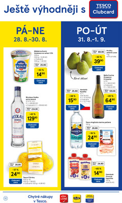 Tesco supermarkety od 26.8. do 1.9.2026