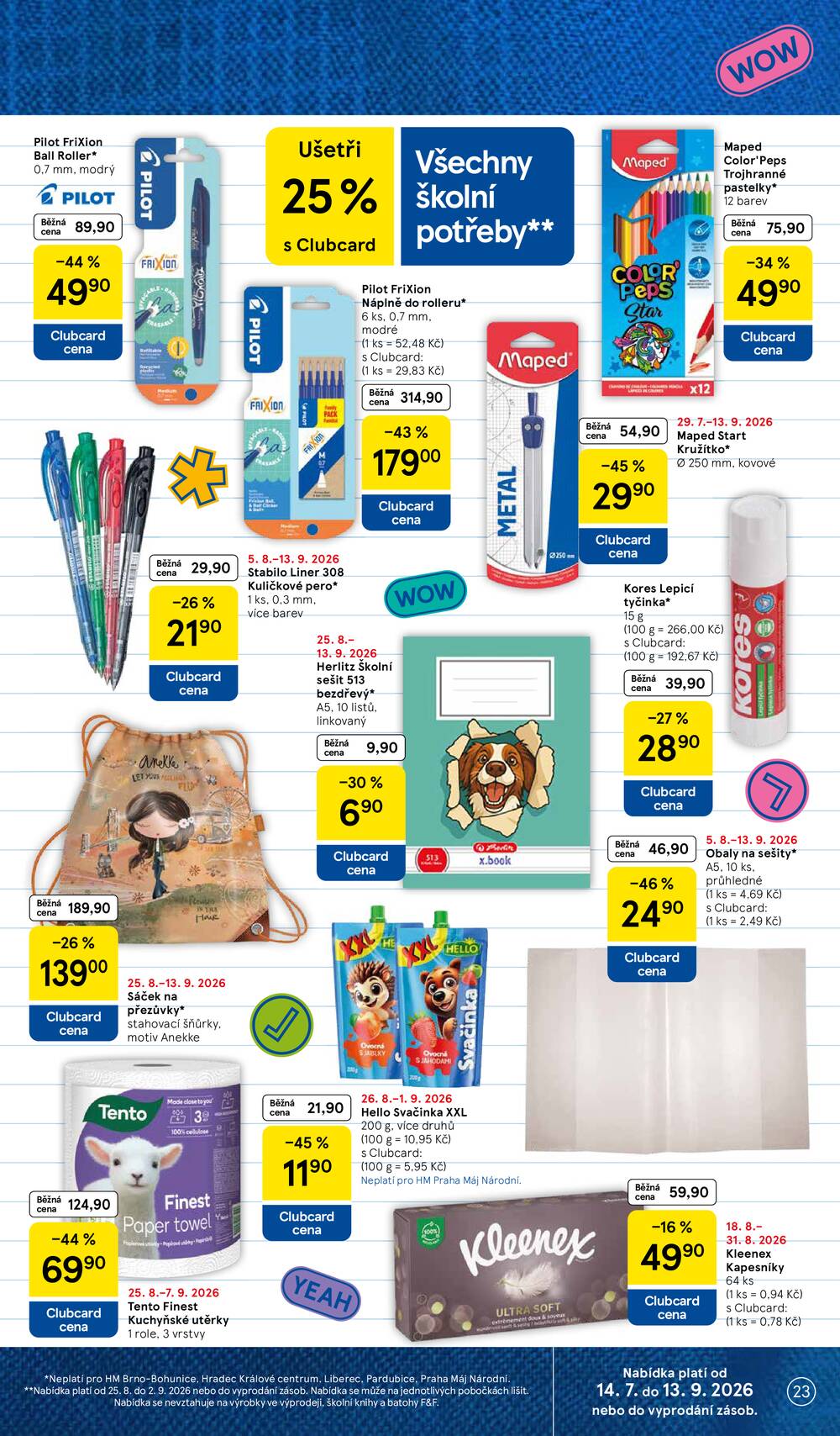Tesco hypermarkety od 26.8. do 1.9.2026