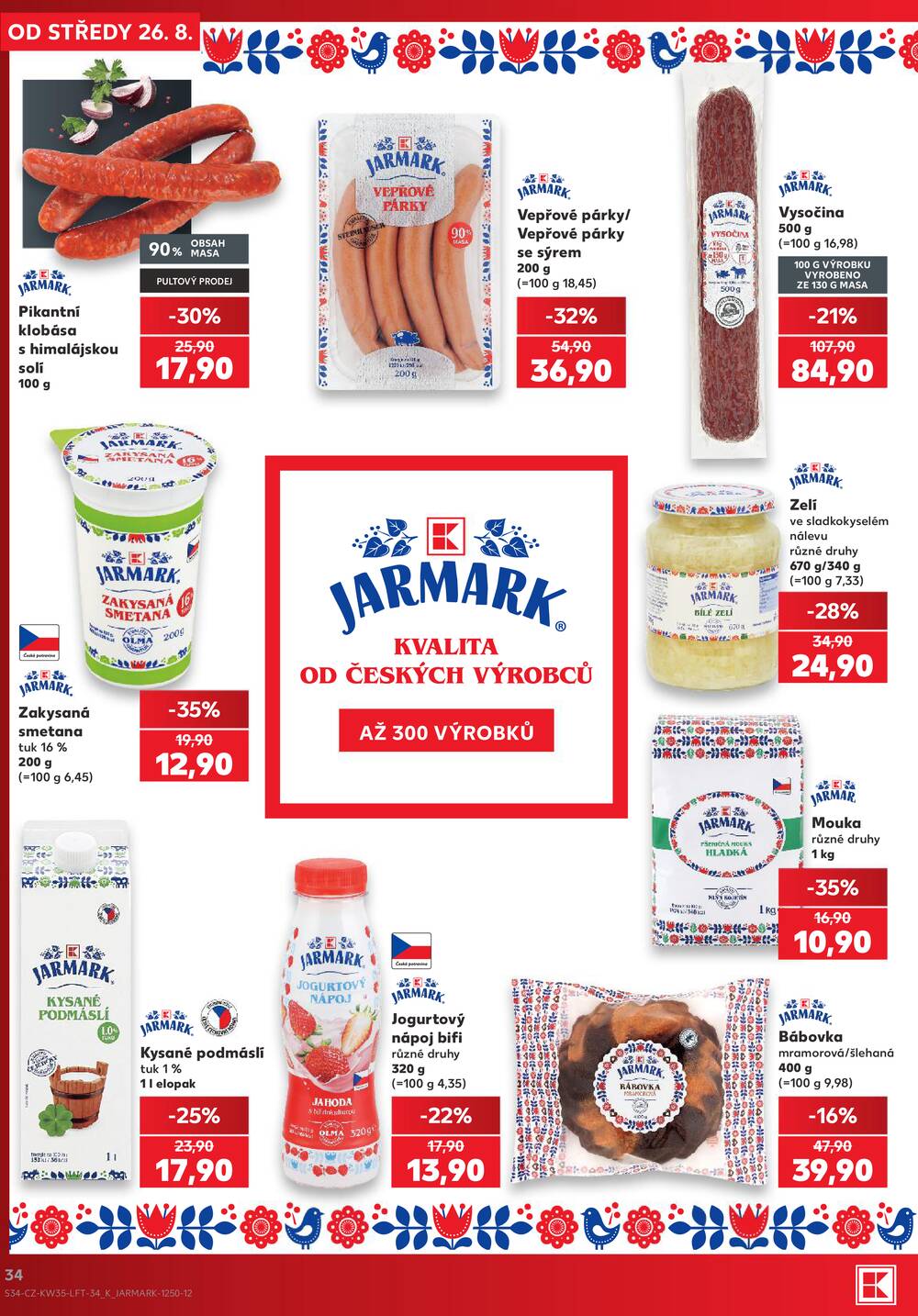 Leták Kaufland - Kaufland 26.8. - 1.9. - Kaufland - Praha 12 (Modřany) - strana 34