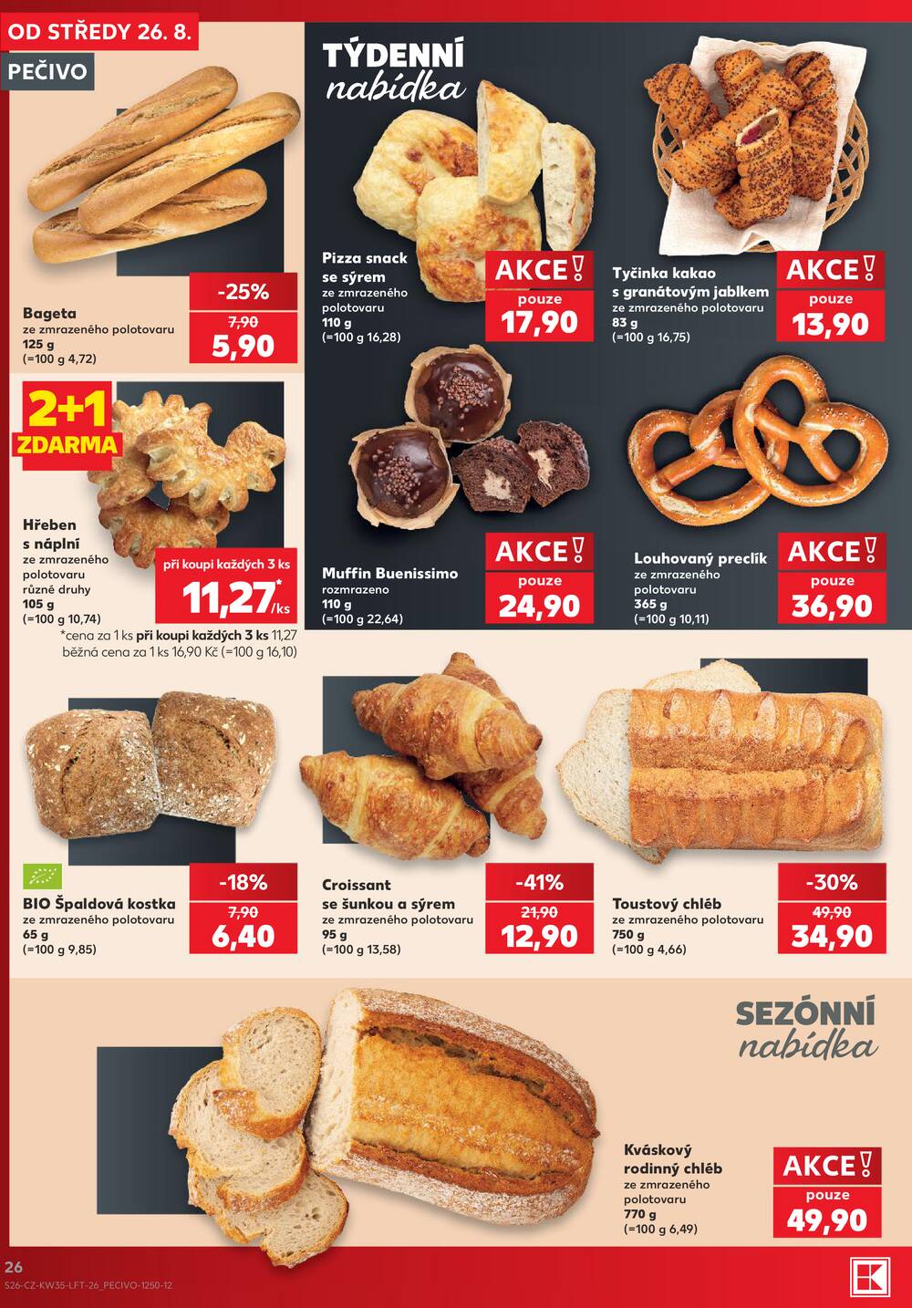 Kaufland 26.8. - 1.9. - Kaufland - Třebíč Horka-Domky
