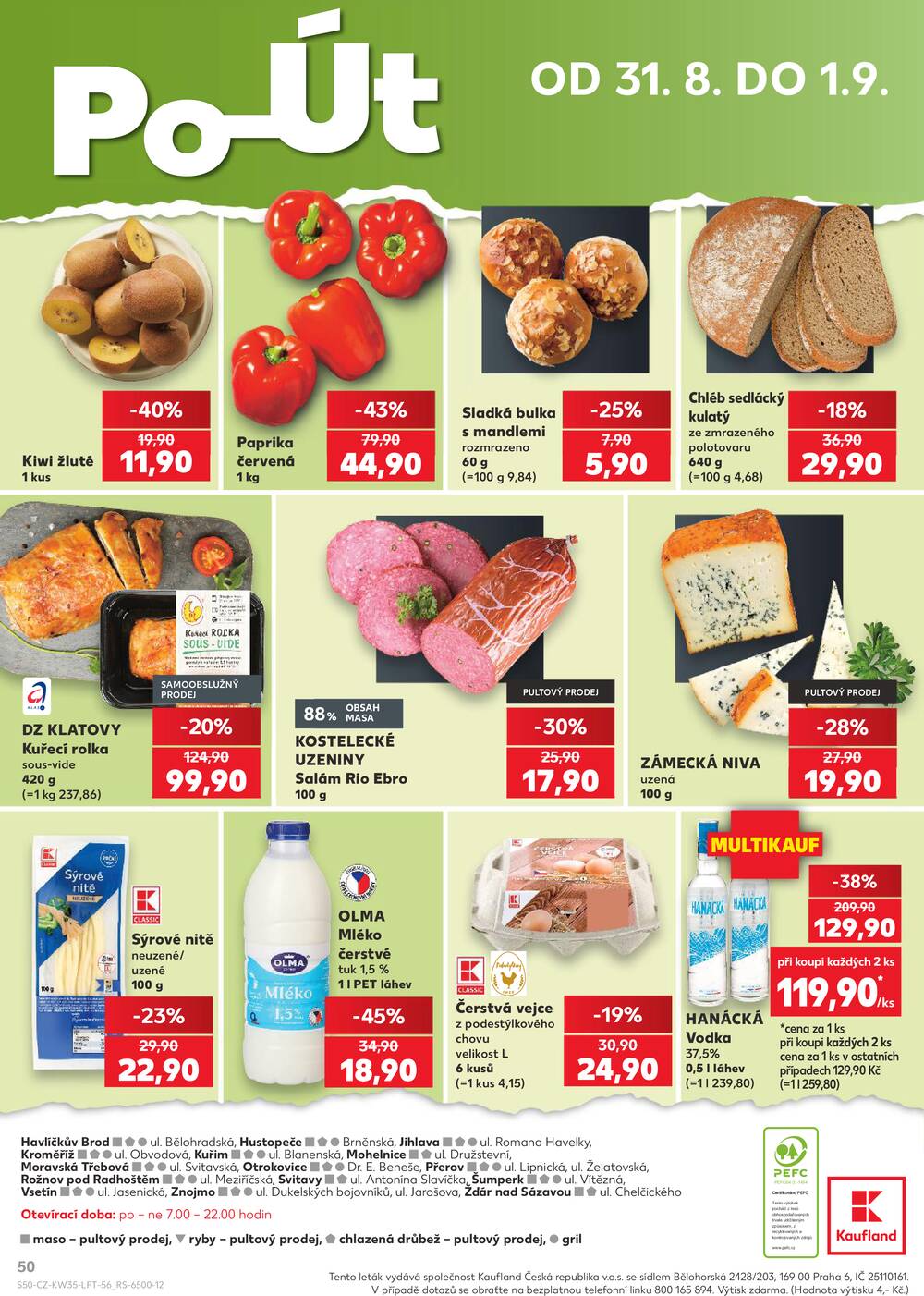Kaufland 26.8. - 1.9. - Kaufland - Žďár nad Sázavou