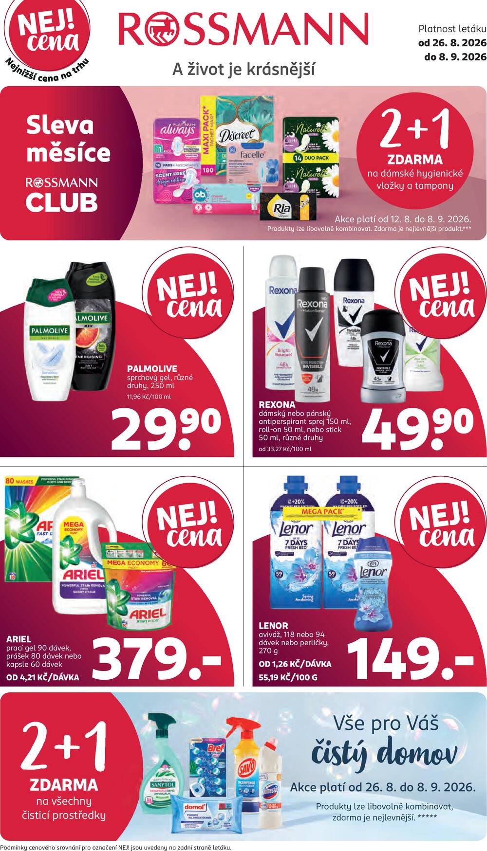 Leták ROSSMANN - Rossmann od 26.8. do 8.9.2026 - strana 1