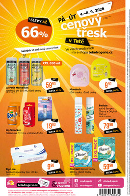 Teta drogerie  od 27.8. do 8.9.2026