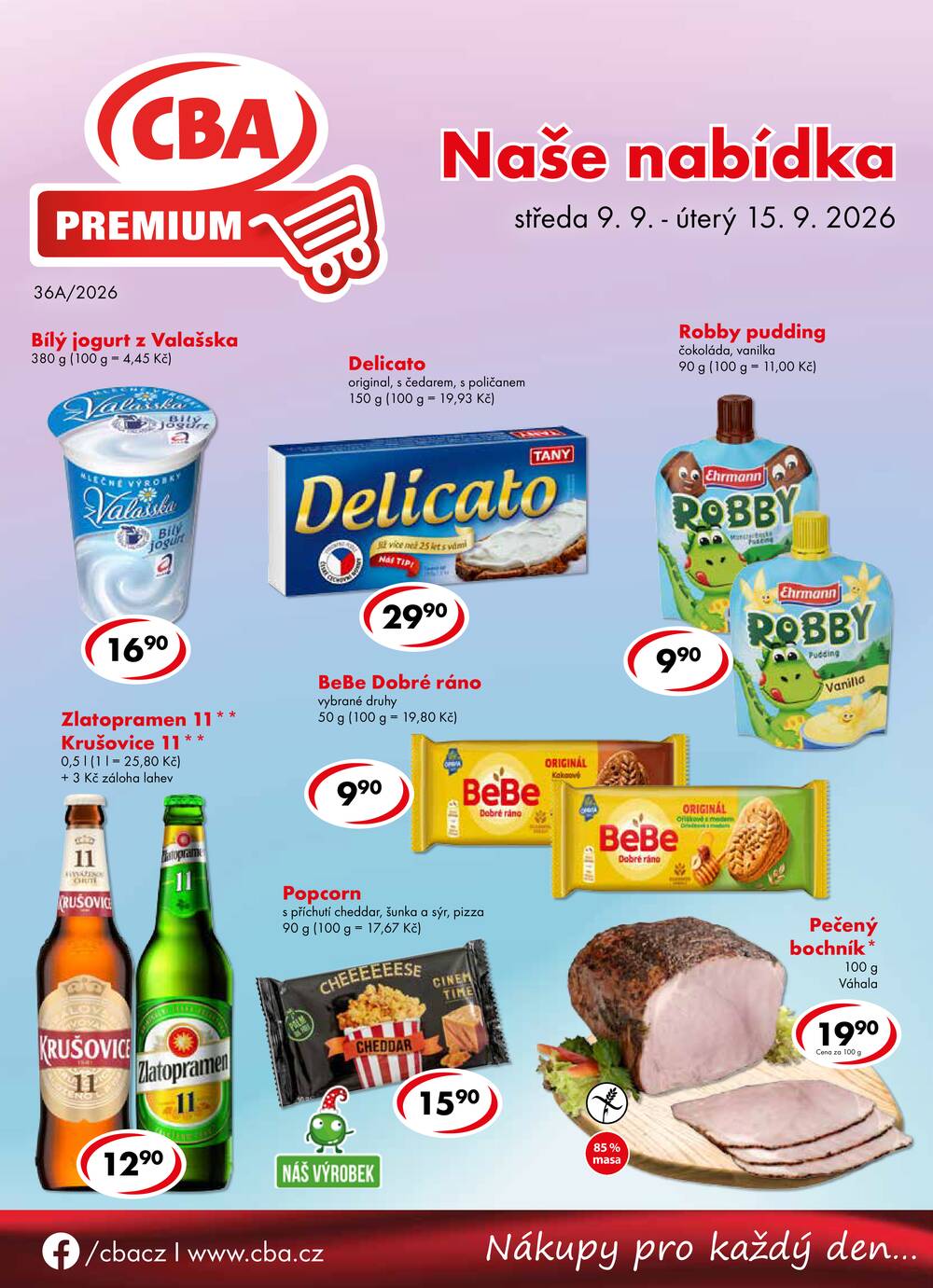 Leták CBA - CBA Premium od 9.9. do 15.9.2026 - strana 1