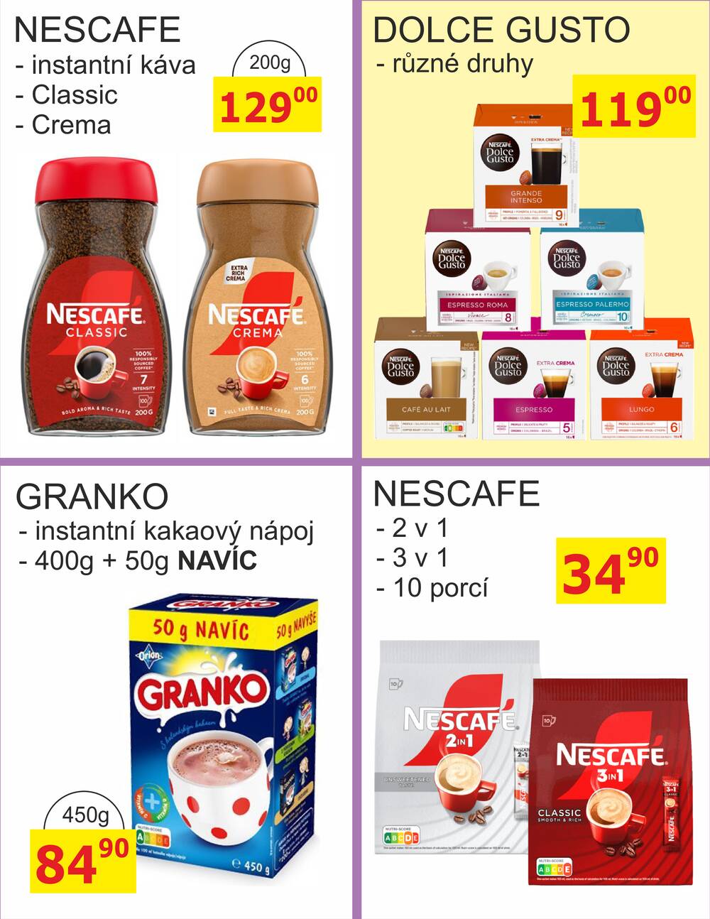 BENE Nápoje od 1.9. do 30.9.2026