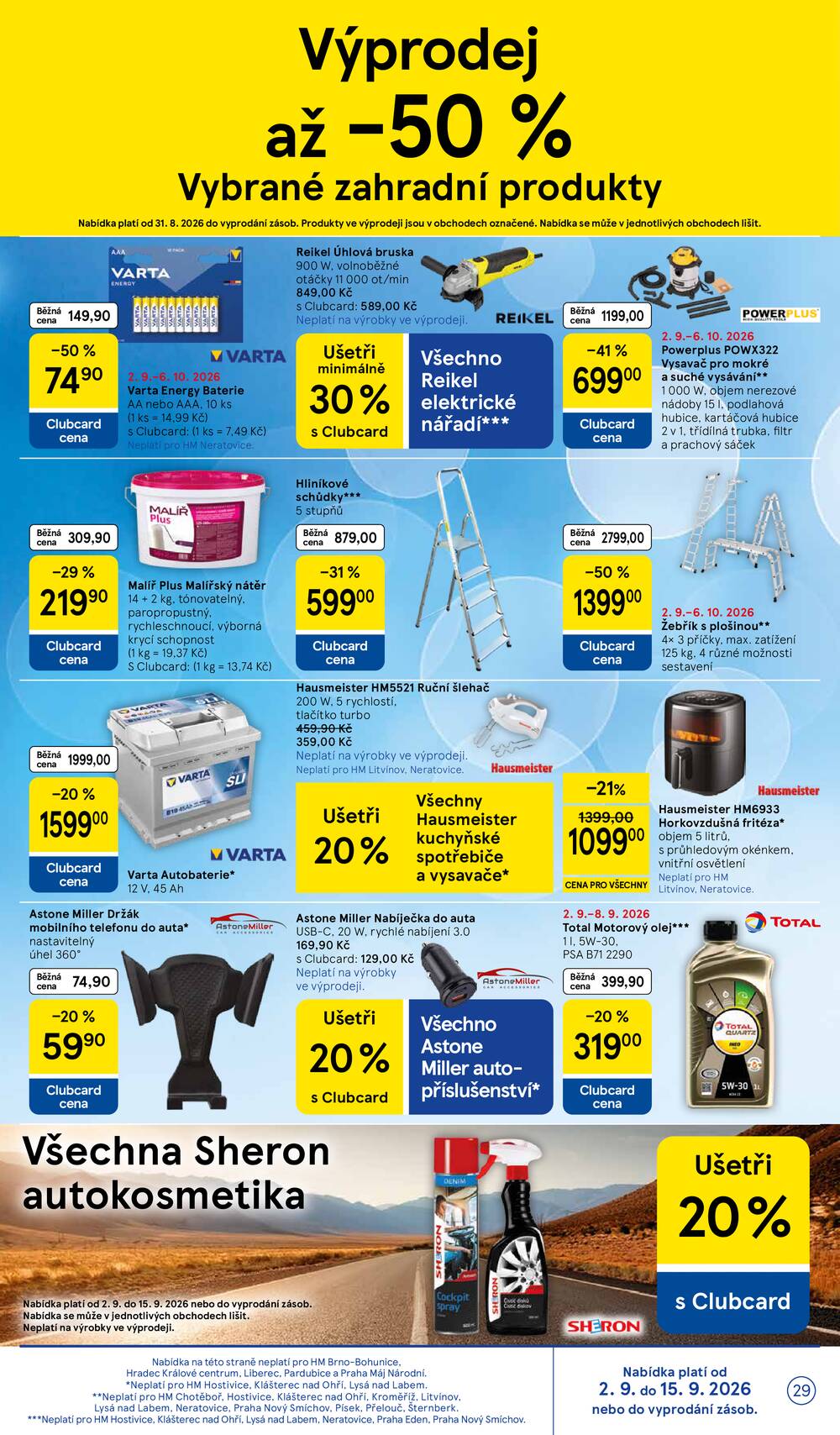 Tesco hypermarkety od 2.9. do 8.9.2026