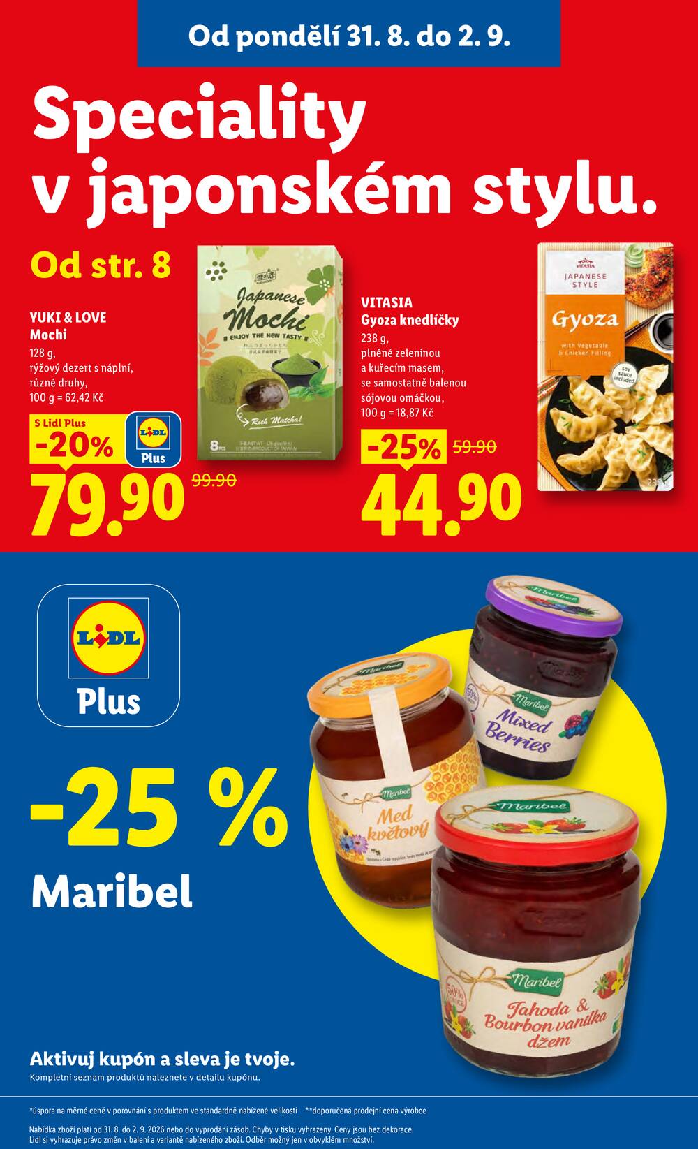 Lidl od 31.8. do 2.9.2026