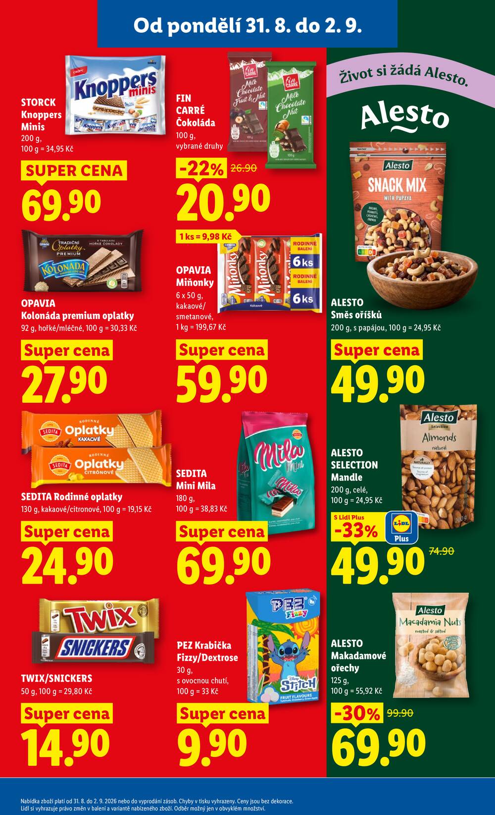 Lidl od 31.8. do 2.9.2026