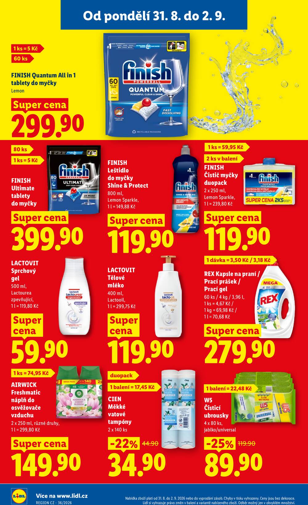 Lidl od 31.8. do 2.9.2026