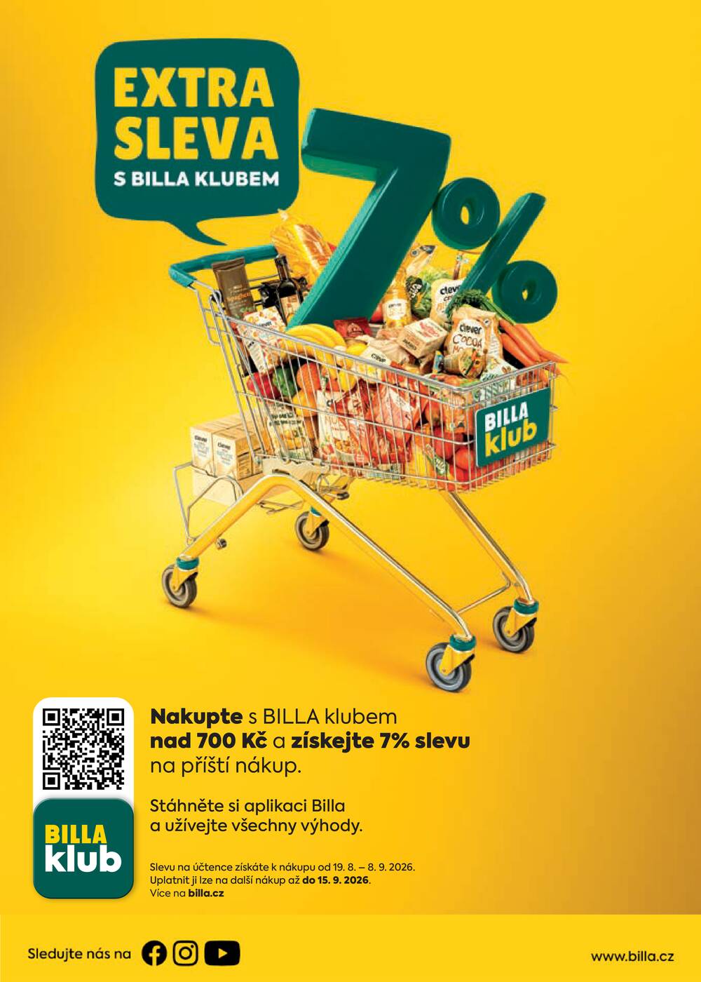 BILLA od 2.9. do 8.9.2026