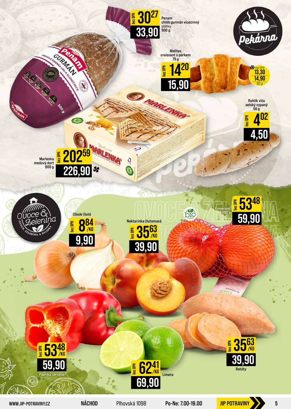JIP Cash & Carry České Budějovice, Most, Náchod, Polička, Sušice a Svoboda nad Úpou od 2.9. do 8.9.2026