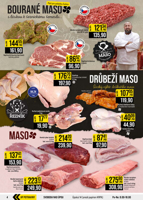 JIP Cash & Carry České Budějovice, Most, Náchod, Polička, Sušice a Svoboda nad Úpou od 2.9. do 8.9.2026