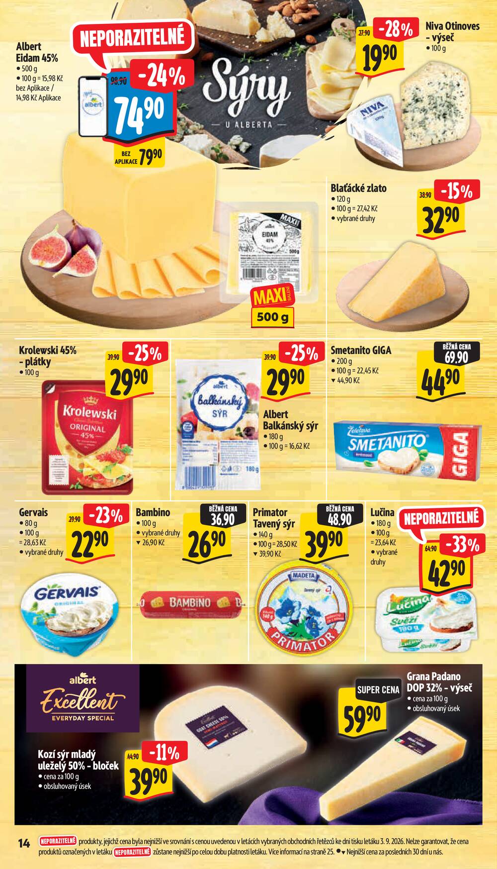 Albert Supermarket od 9.9. do 15.9.2026