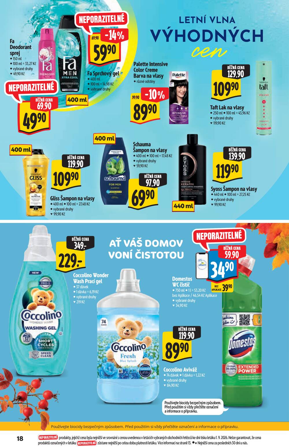 Leták Albert - Albert Supermarket katalog Brand od 9.9. do 22.9.2026 - strana 18
