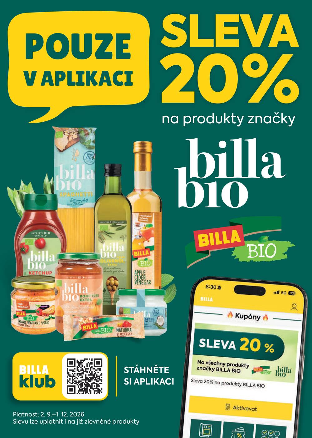 BILLA od 9.9. do 15.9.2026