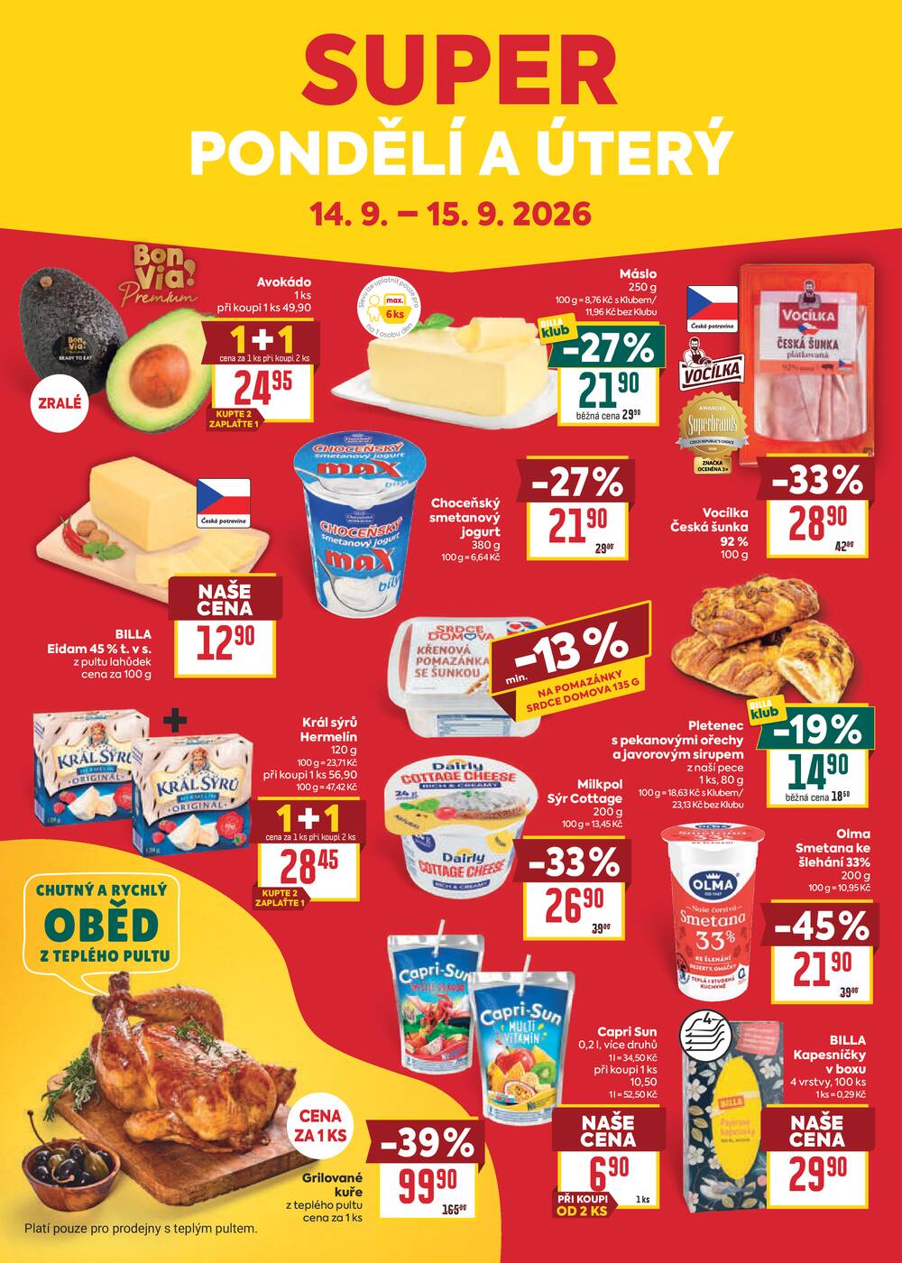 Leták BILLA - BILLA malý leták od 9.9. do 15.9.2026 - strana 8 Leták BILLA - BILLA malý leták od 9.9. do 15.9.2026 - strana 8