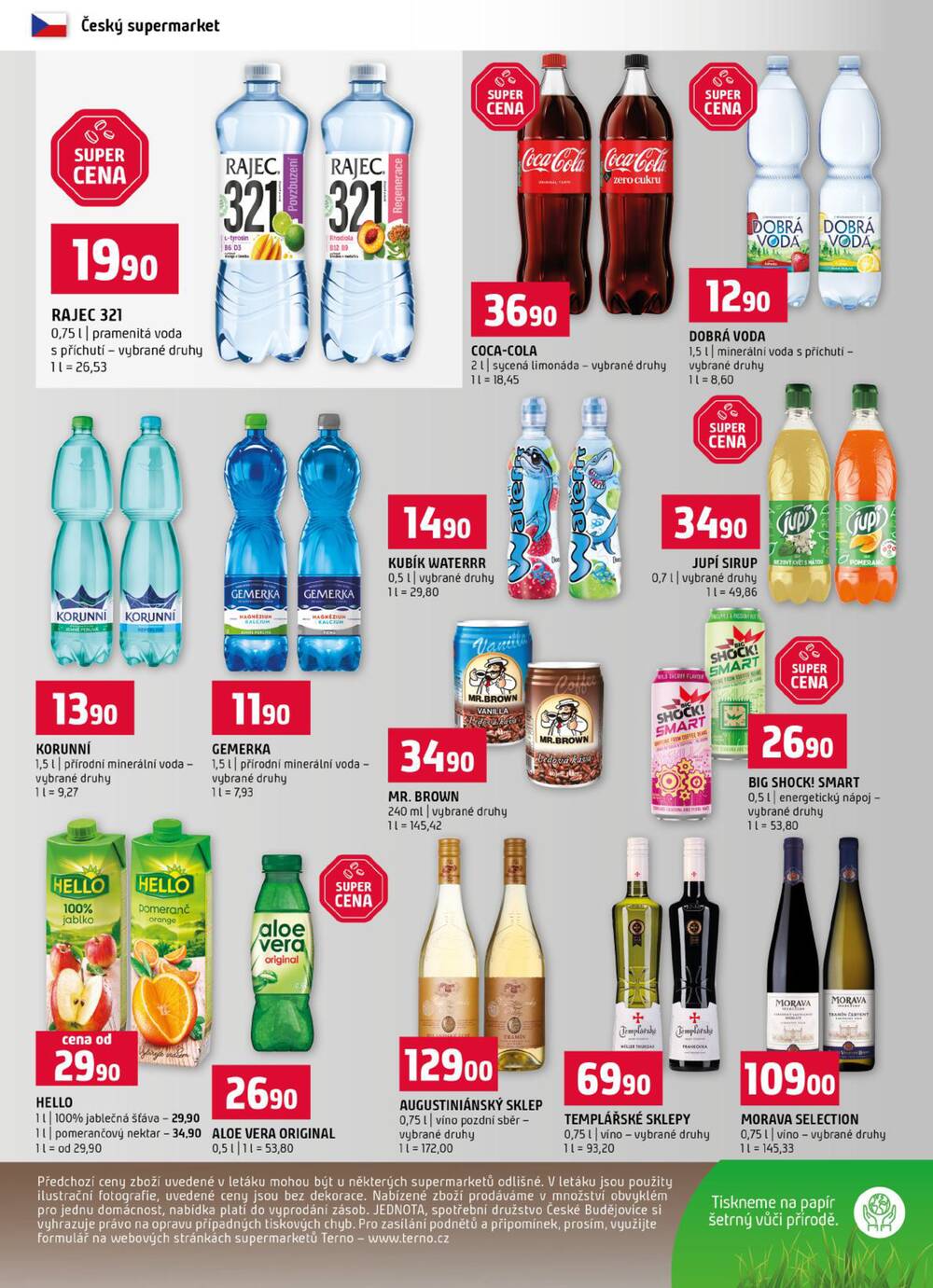 Terno Třeboň, Týn n. Vlt., Bechyně, Trhové Sviny, Hradec Králové, Zlín, Český Krumlov, Prachatice, Jihlava, Strakonice, Tábor od 9.9. do 15.9.2026