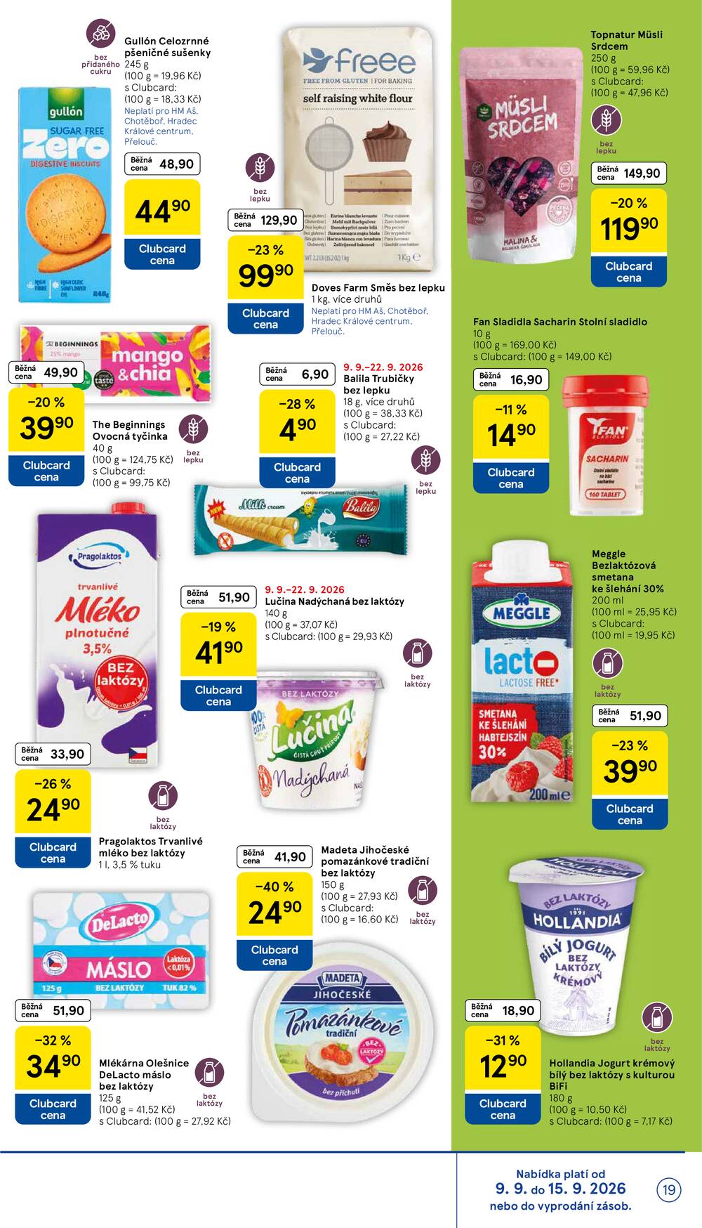 Leták Tesco - Tesco hypermarkety od 9.9. do 15.9.2026 - strana 19 Leták Tesco - Tesco hypermarkety od 9.9. do 15.9.2026 - strana 19
