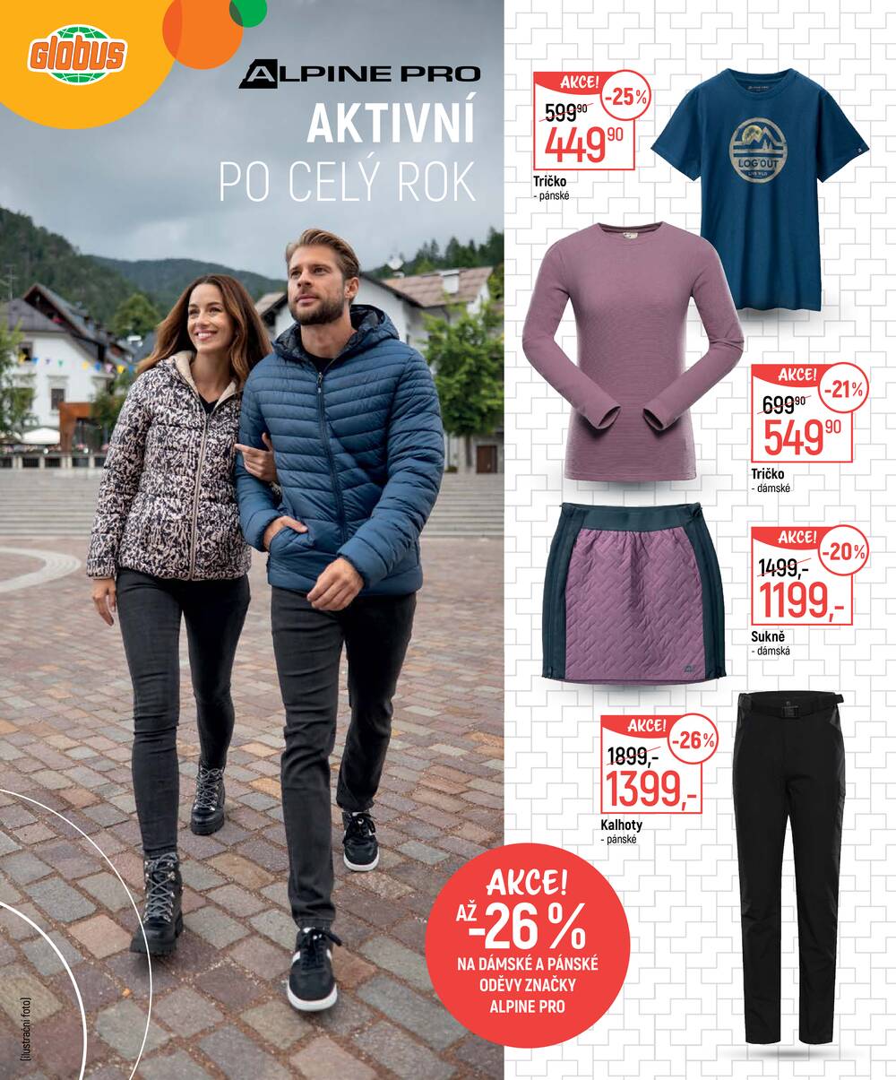 Akční leták Globus 9.9. - 5.10.2026 - Globus Jenišov u Karlových Varů