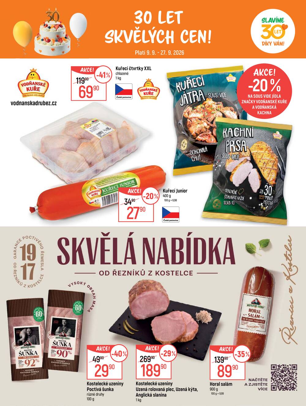 Akční leták Globus 9.9. - 27.9.2026 - Globus Jenišov u Karlových Varů