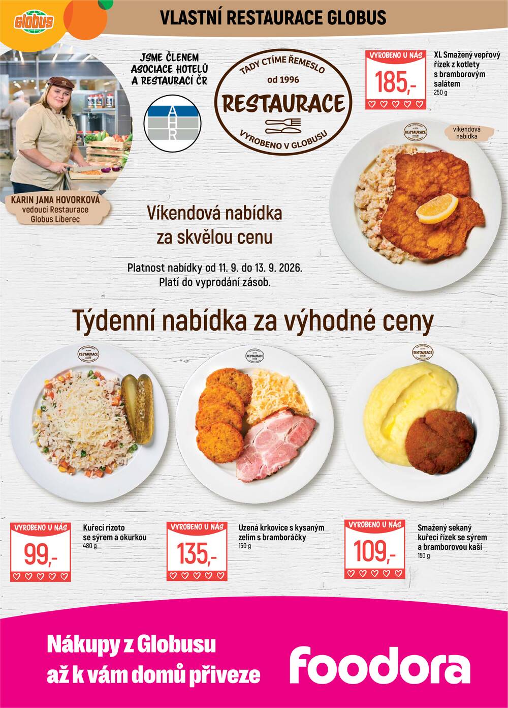 Akční leták Globus 9.9. - 15.9.2026 - Globus Liberec