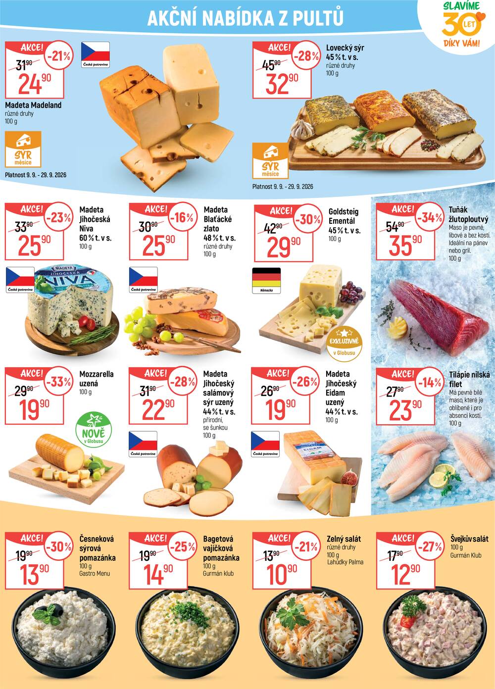 Akční leták Globus 9.9. - 15.9.2026 - Globus Liberec