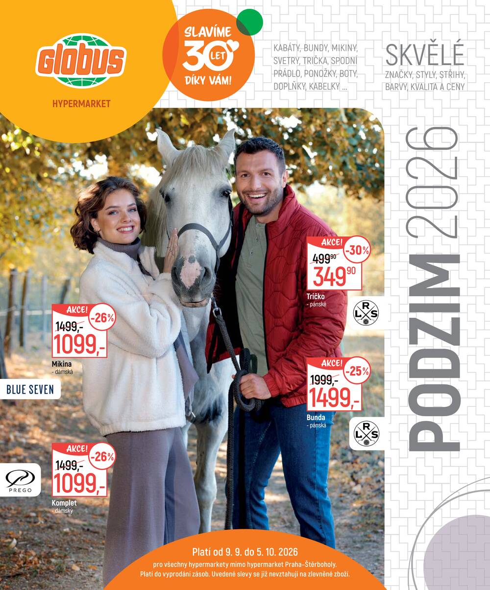 Leták Globus - Akční leták Globus 9.9. - 5.10.2026 - Globus Trmice u Ústí nad Labem - strana 1 Leták Globus - Akční leták Globus 9.9. - 5.10.2026 - Globus Trmice u Ústí nad Labem - strana 1