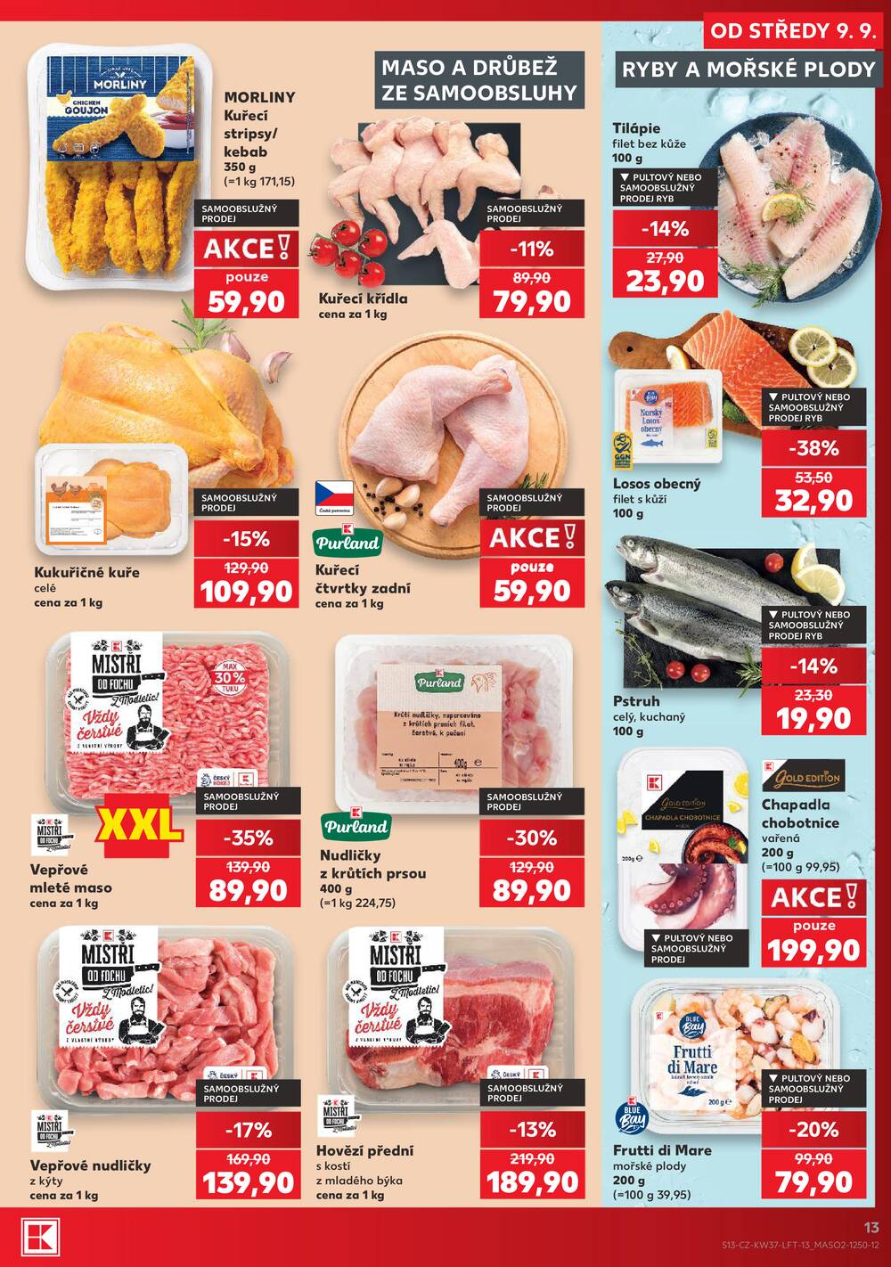 Leták Kaufland - Kaufland 9.9. - 15.9. - Kaufland - Náchod - strana 13