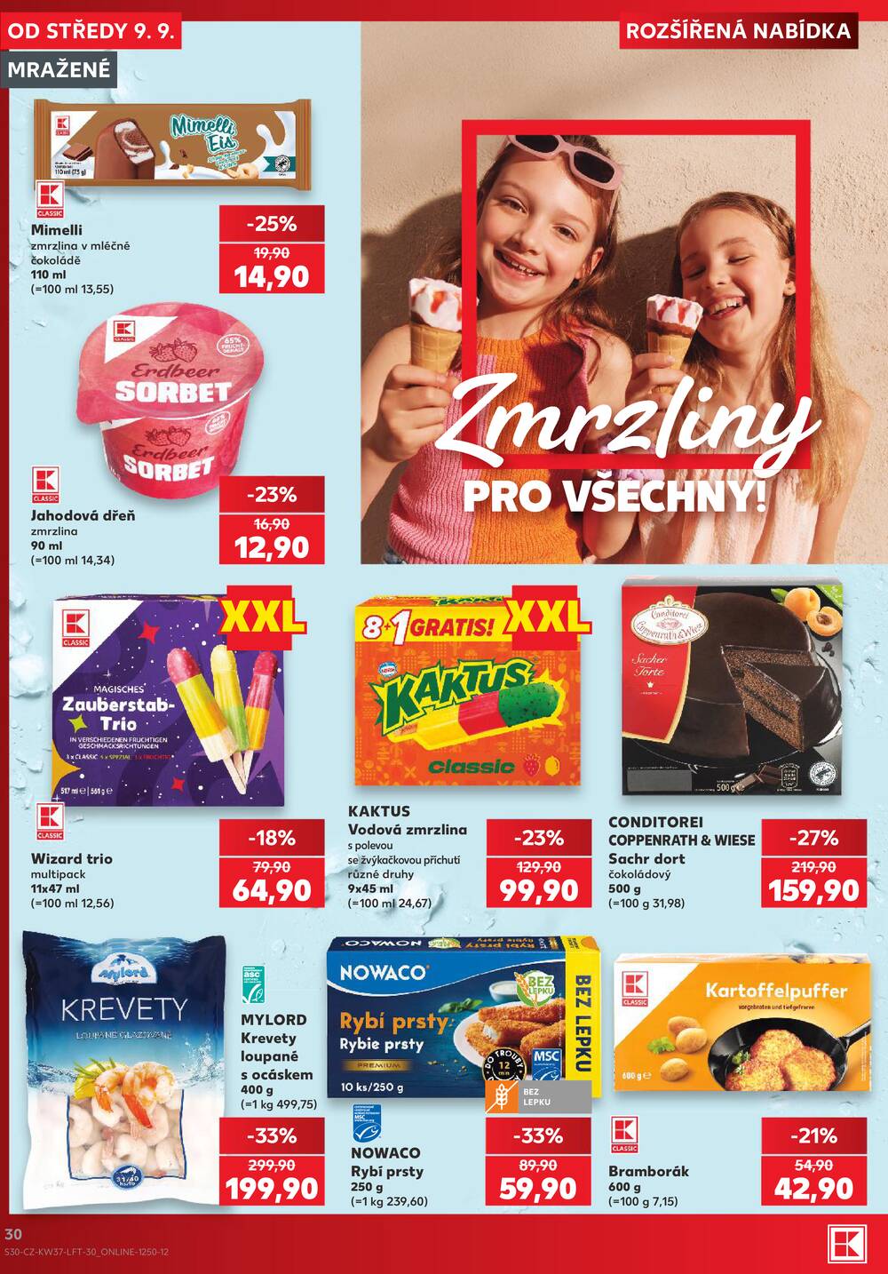 Leták Kaufland - Kaufland 9.9. - 15.9. - Kaufland - Prostějov (Okružní ulice) - strana 30