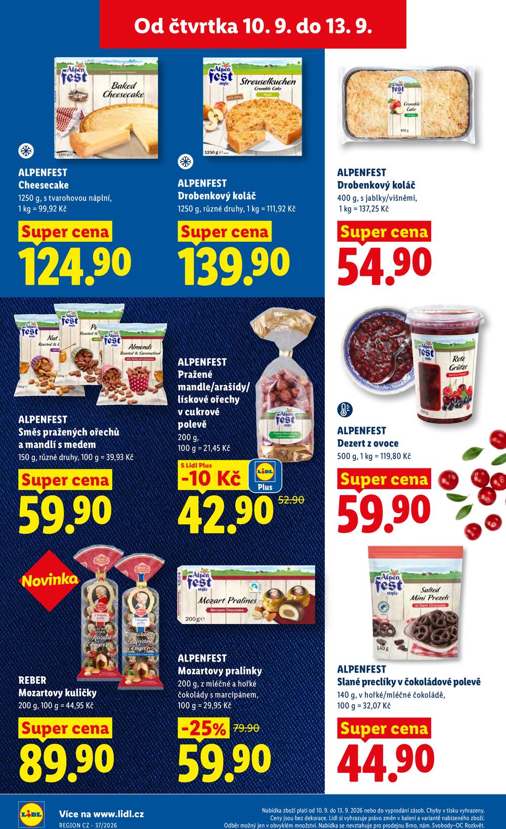 Lidl Čtvrtek od 10.9. do 13.9.2026