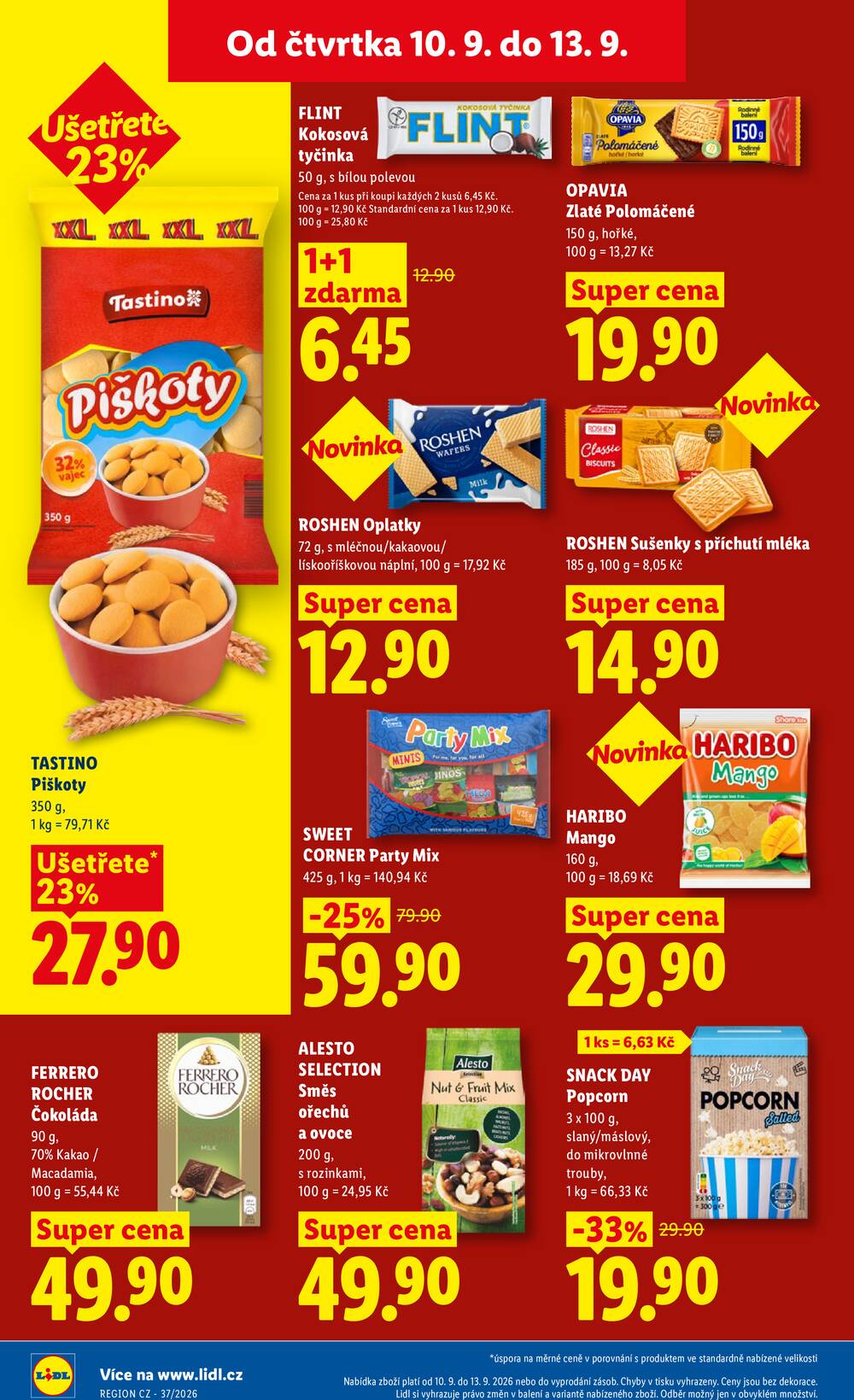 Lidl Čtvrtek od 10.9. do 13.9.2026