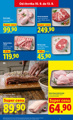Lidl Čtvrtek od 10.9. do 13.9.2026