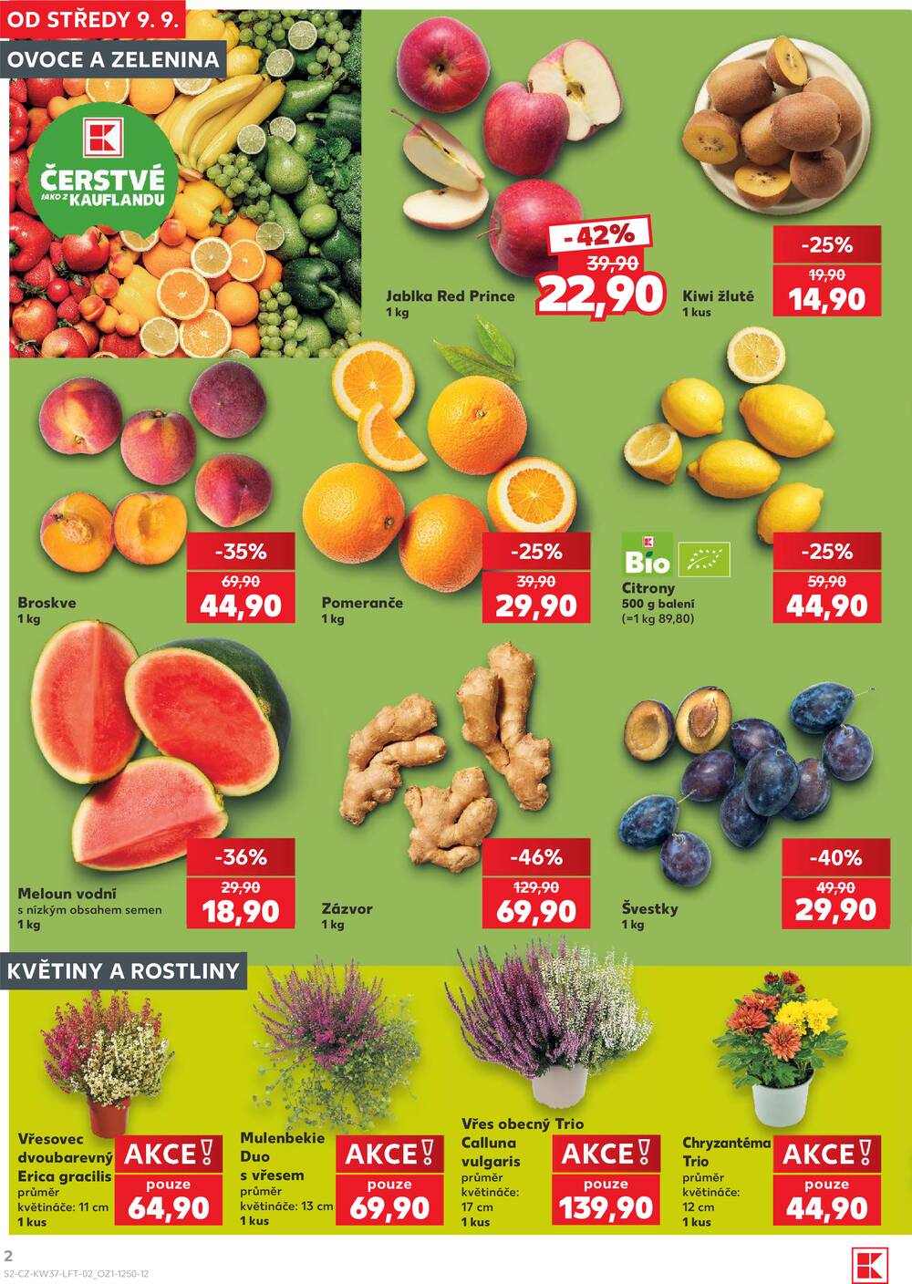 Leták Kaufland - Kaufland 9.9. - 15.9. - Kaufland - Cheb - strana 2 Leták Kaufland - Kaufland 9.9. - 15.9. - Kaufland - Cheb - strana 2